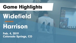 Widefield  vs Harrison  Game Highlights - Feb. 4, 2019