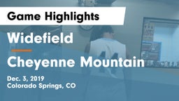 Widefield  vs Cheyenne Mountain  Game Highlights - Dec. 3, 2019
