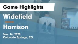 Widefield  vs Harrison  Game Highlights - Jan. 16, 2020