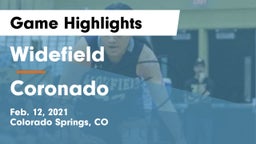 Widefield  vs Coronado  Game Highlights - Feb. 12, 2021