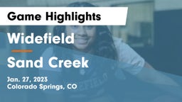 Widefield  vs Sand Creek  Game Highlights - Jan. 27, 2023