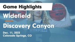 Widefield  vs Discovery Canyon  Game Highlights - Dec. 11, 2023