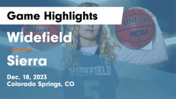 Widefield  vs Sierra  Game Highlights - Dec. 18, 2023