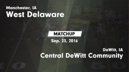 Matchup: West Delaware High vs. Central DeWitt Community  2016