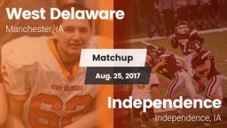 Matchup: West Delaware High vs. Independence  2017
