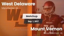 Matchup: West Delaware High vs. Mount Vernon  2017