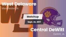 Matchup: West Delaware High vs. Central DeWitt 2017