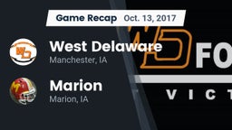 Recap: West Delaware  vs. Marion  2017