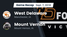 Recap: West Delaware  vs. Mount Vernon  2018