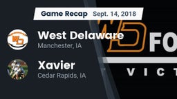 Recap: West Delaware  vs. Xavier  2018