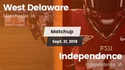 Matchup: West Delaware High vs. Independence  2018