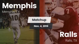 Matchup: Memphis vs. Ralls  2016