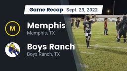 Recap: Memphis  vs. Boys Ranch  2022