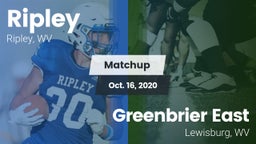Matchup: Example  vs. Greenbrier East  2020