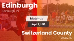 Matchup: Edinburgh vs. Switzerland County  2018