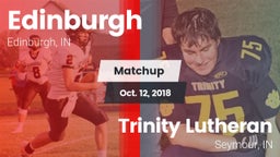 Matchup: Edinburgh vs. Trinity Lutheran  2018