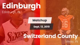 Matchup: Edinburgh vs. Switzerland County  2019