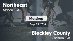Matchup: Northeast vs. Bleckley County  2016