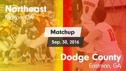 Matchup: Northeast vs. Dodge County  2016