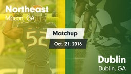 Matchup: Northeast vs. Dublin  2016