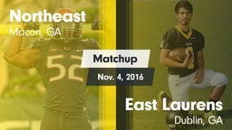 Matchup: Northeast vs. East Laurens  2016
