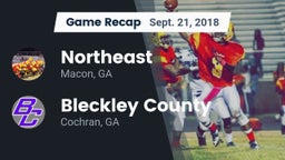 Recap: Northeast  vs. Bleckley County  2018