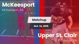 Matchup: McKeesport vs. Upper St. Clair 2016