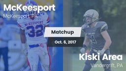 Matchup: McKeesport vs. Kiski Area  2017