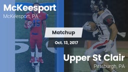 Matchup: McKeesport vs. Upper St Clair 2017