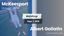 Matchup: McKeesport vs. Albert Gallatin 2018