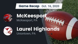 Recap: McKeesport  vs. Laurel Highlands  2020