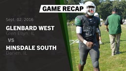 Recap: Glenbard West  vs. Hinsdale South  2016