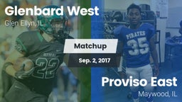 Matchup: Glenbard West High vs. Proviso East  2017