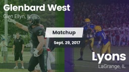 Matchup: Glenbard West High vs. Lyons  2017