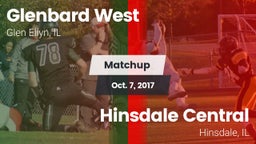 Matchup: Glenbard West High vs. Hinsdale Central  2017