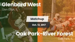 Matchup: Glenbard West High vs. Oak Park-River Forest  2017