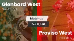 Matchup: Glenbard West High vs. Proviso West  2017