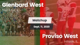 Matchup: Glenbard West High vs. Proviso West  2020