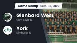 Recap: Glenbard West  vs. York  2022