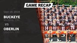 Recap: Buckeye  vs. Oberlin  2014