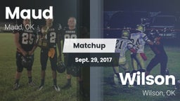 Matchup: Maud vs. Wilson  2017