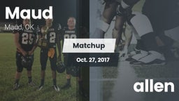 Matchup: Maud vs. allen 2017