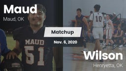 Matchup: Maud vs. Wilson  2020