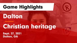 Dalton  vs Christian heritage Game Highlights - Sept. 27, 2021