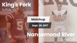 Matchup: King's Fork vs. Nansemond River  2017