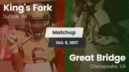 Matchup: King's Fork vs. Great Bridge  2017