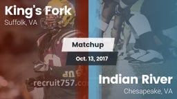 Matchup: King's Fork vs. Indian River  2017