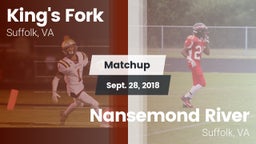 Matchup: King's Fork vs. Nansemond River  2018