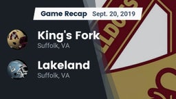 Recap: King's Fork  vs. Lakeland  2019
