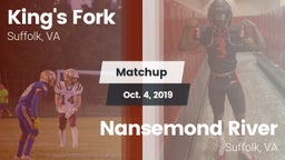 Matchup: King's Fork vs. Nansemond River  2019